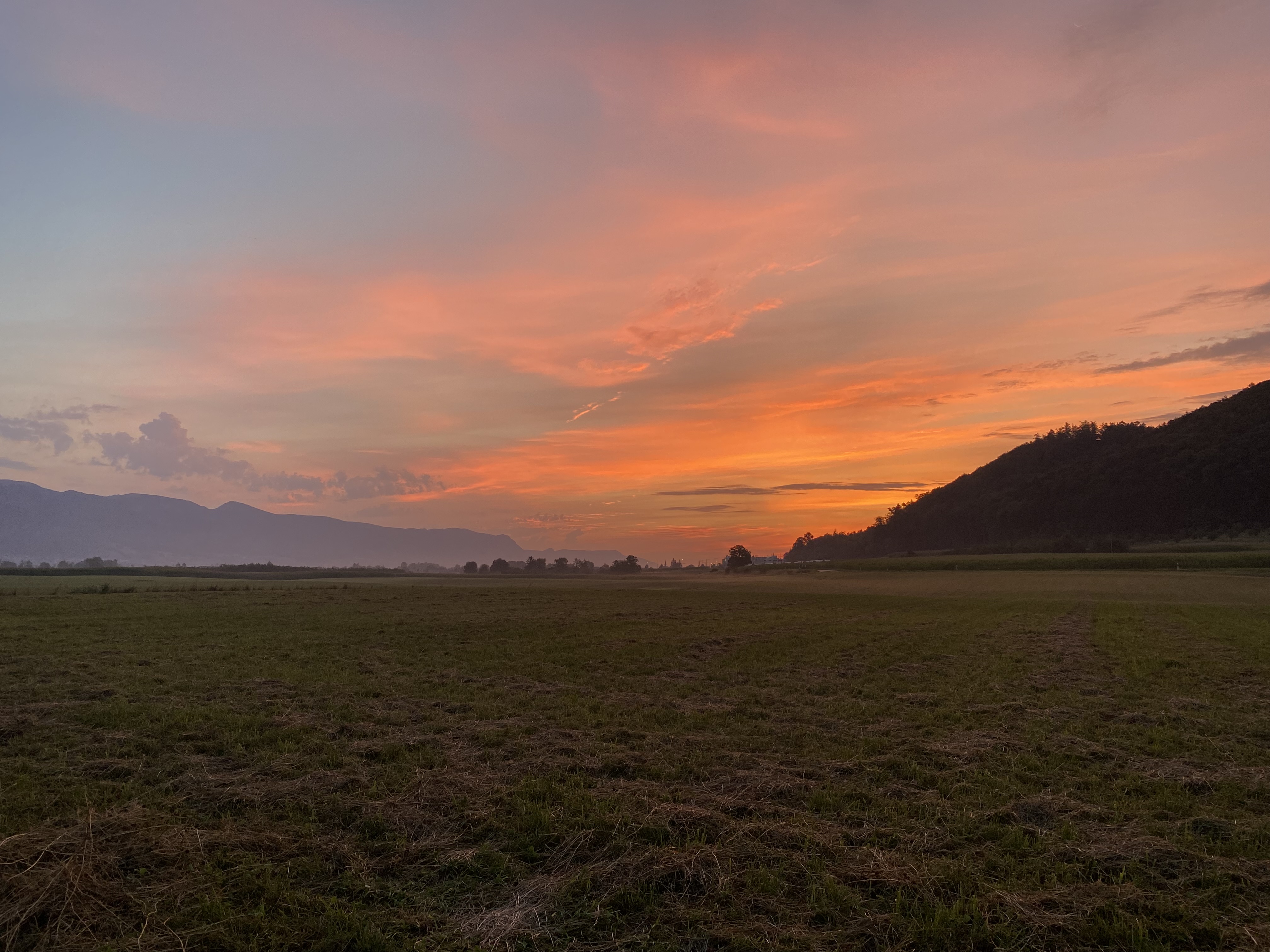 Die Camping-Wiese der 3. Nacht